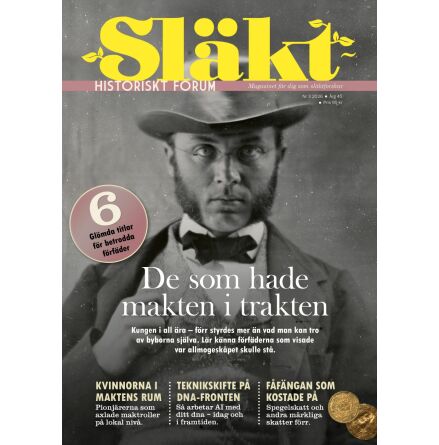 Sl�kthistoriskt forum senaste numret