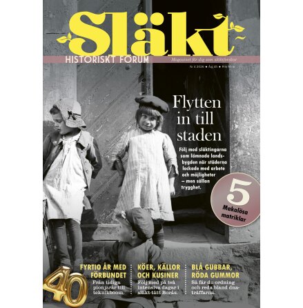 Sl�kthistoriskt forum senaste numret